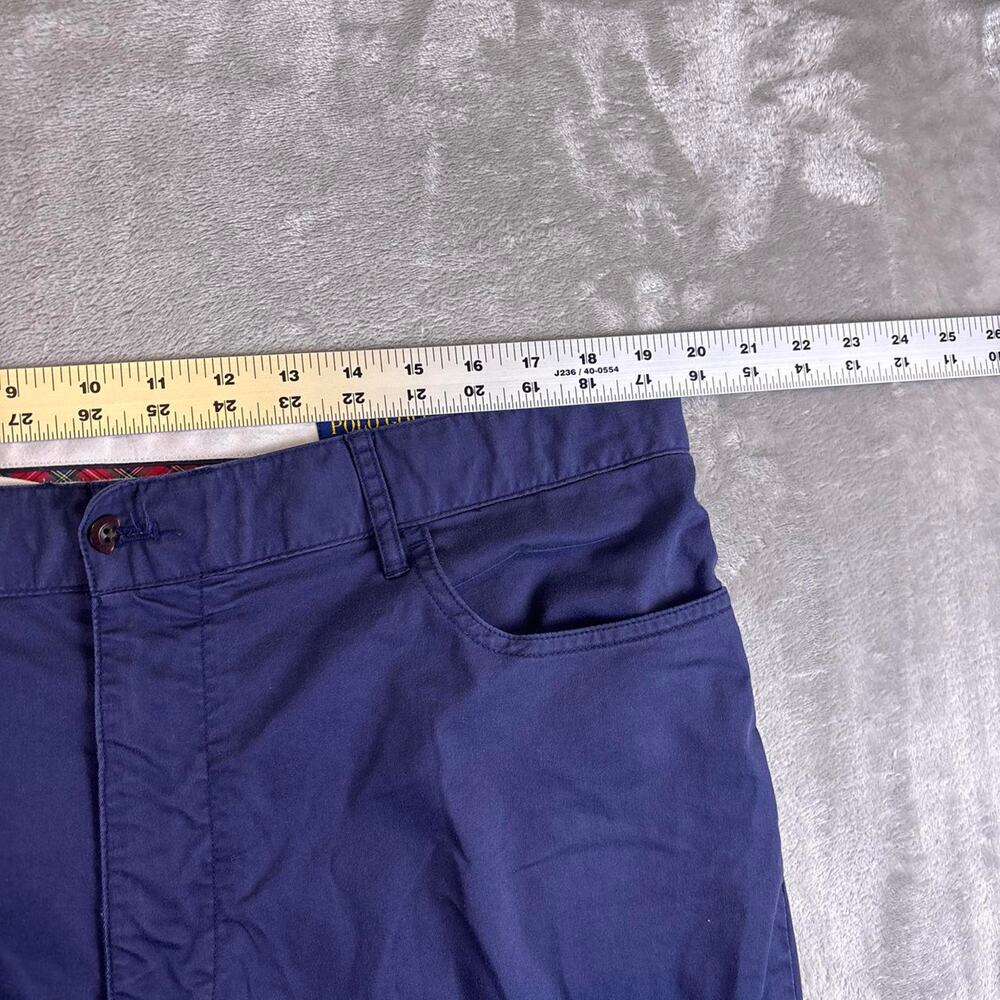 Polo Golf Ralph Lauren Tailored Fit Chino Pants Men’s 38x32 Navy Blue - Picture 7 of 8